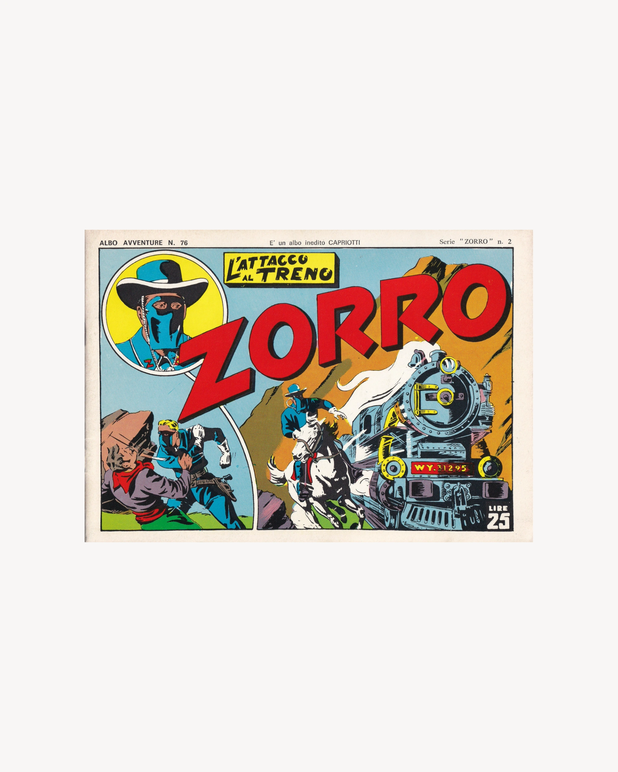 Zorro - L’Attacco al Treno n.2 Comics Capriotti