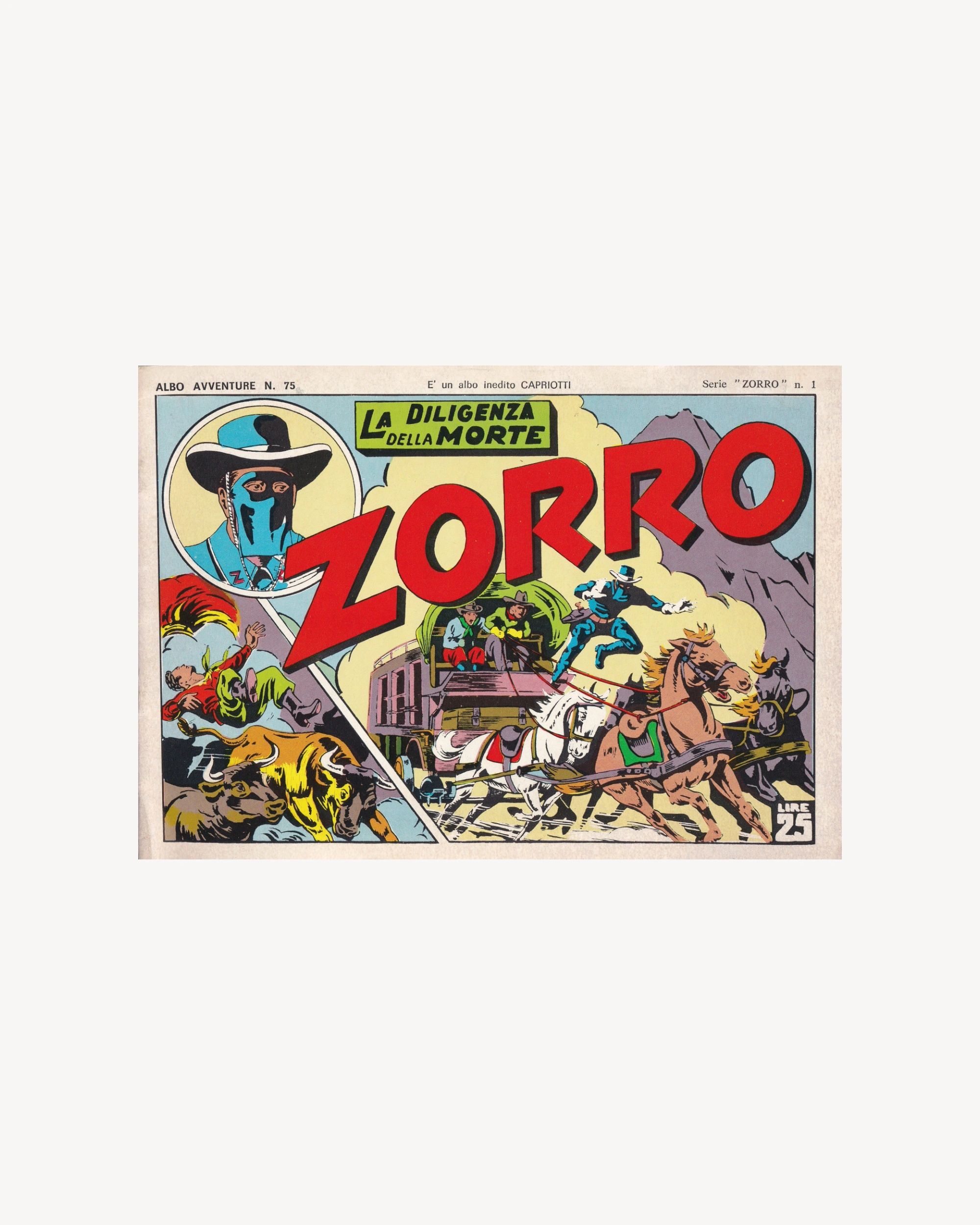 Zorro - La Diligenza della Morte n.1 Comics Capriotti