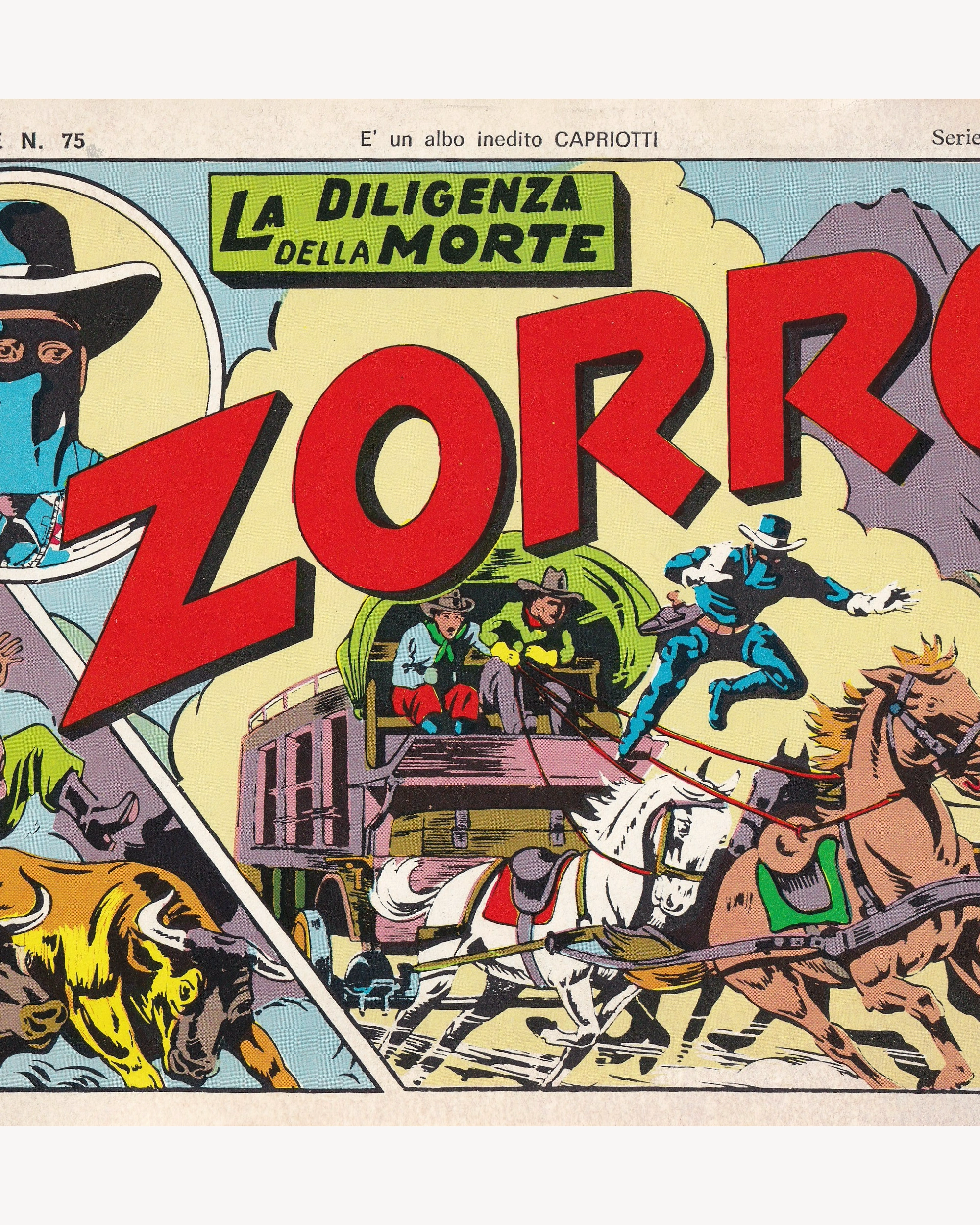 Zorro - La Diligenza della Morte n.1 Comics Capriotti