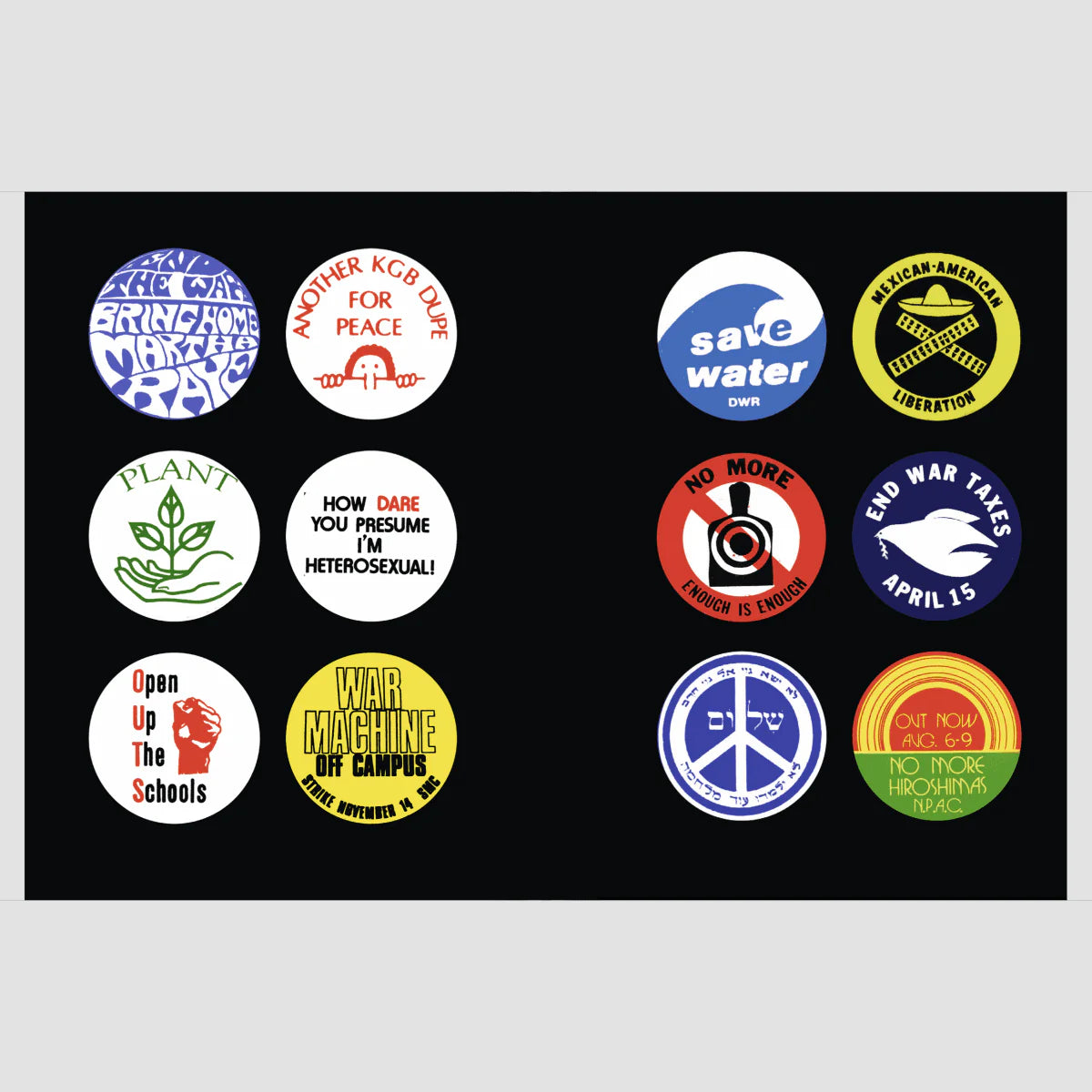 POLITICAL BADGES - Masala Noir Art Books Masala Noir