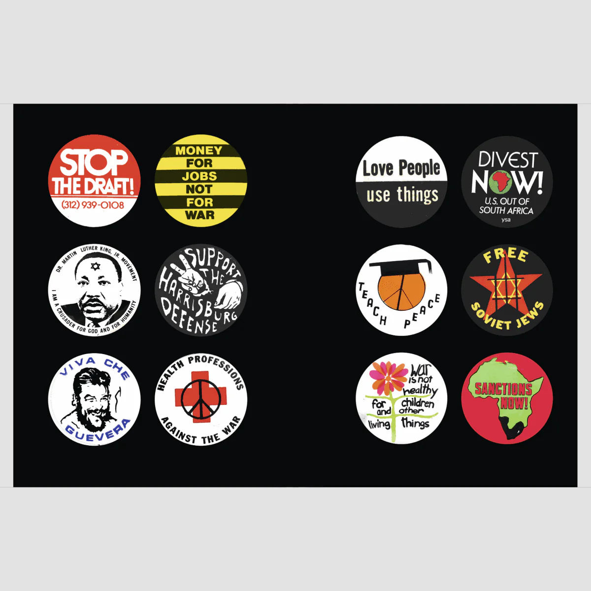 POLITICAL BADGES - Masala Noir Art Books Masala Noir
