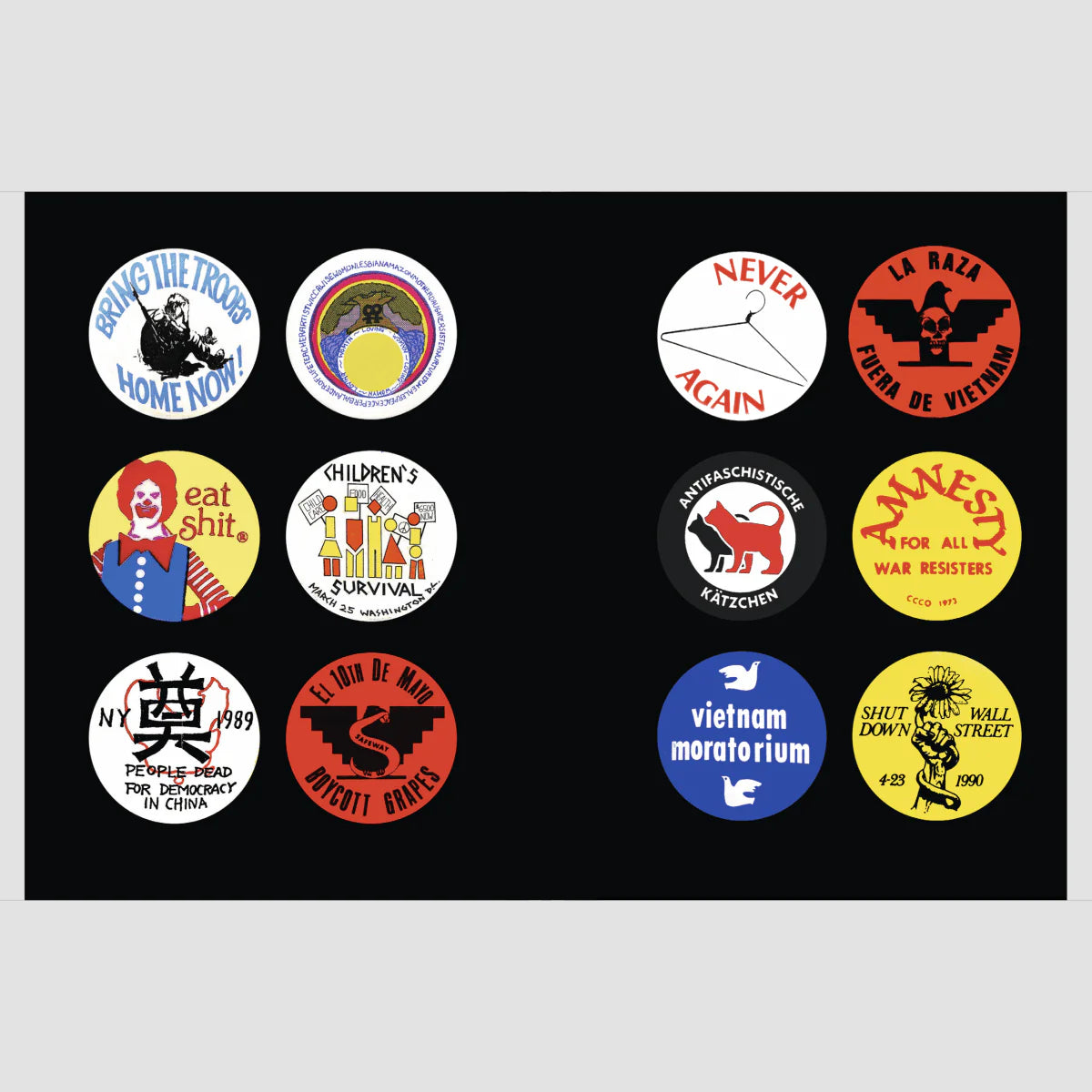POLITICAL BADGES - Masala Noir Art Books Masala Noir