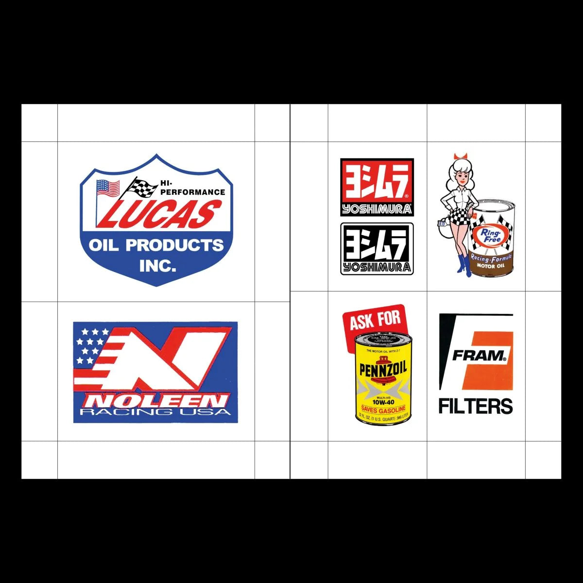 RACING LOGOS & STICKERS - Masala Noir Art Books Masala Noir