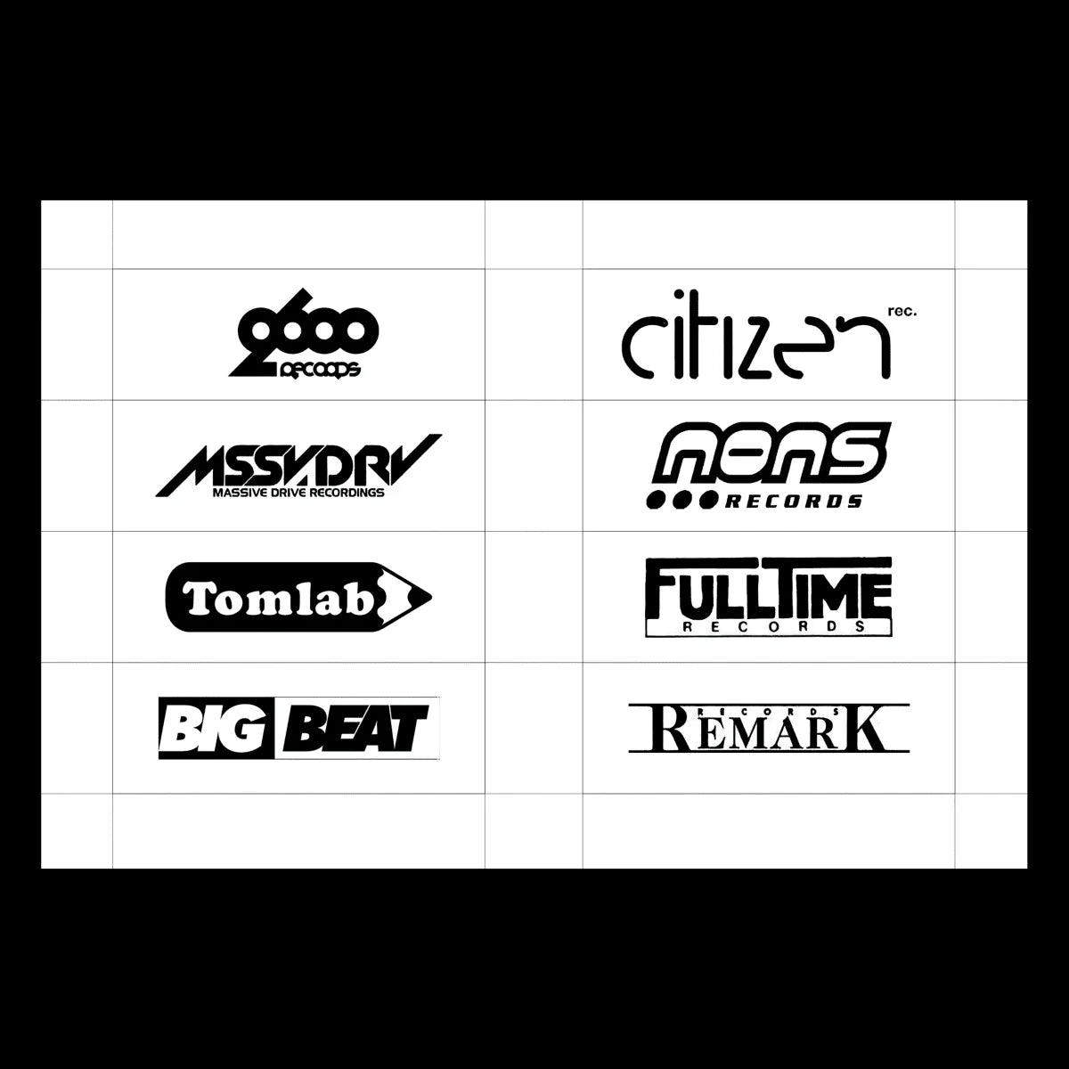 RECORD LABEL LOGOS - Masala Noir Art Books Masala Noir